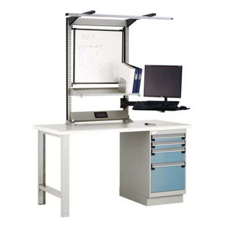 LC3003C - Rousseau Workstation with Plastic Laminated Top