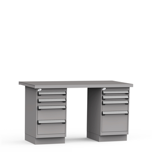 LH1201L3C - Rousseau Workbench with Painted Steel Top