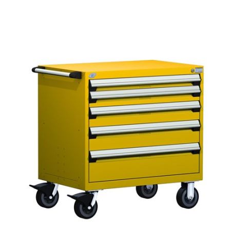 R5BEE-3003 - Rousseau Heavy-Duty Mobile Cabinet, with Partitions