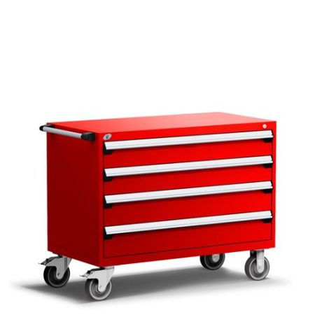 R5BHE-3019 - Rousseau Heavy-Duty Mobile Cabinet, with Partitions