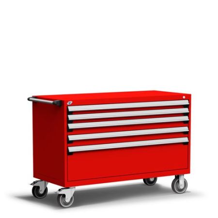 R5BJE-3001 - Rousseau Heavy-Duty Mobile Cabinet, with Partitions