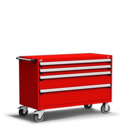 R5BJE-3003 - Rousseau Heavy-Duty Mobile Cabinet, with Partitions