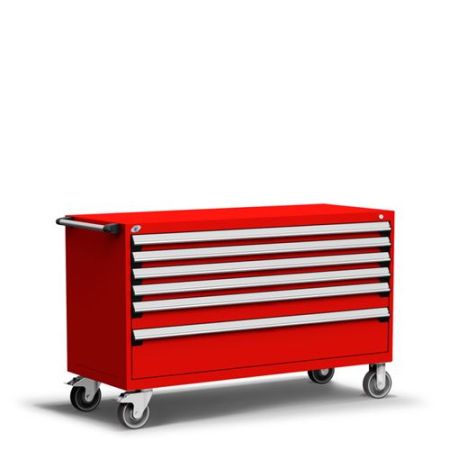 R5BKE-3033 - Rousseau Heavy-Duty Mobile Cabinet, with Partitions