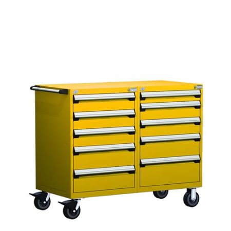 R5DHG-3807 - Rousseau Heavy-Duty Mobile Cabinet, with Partitions