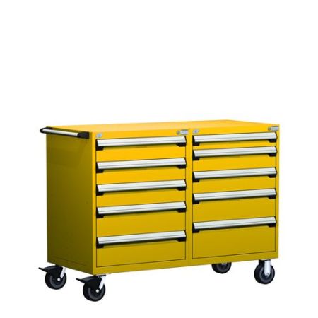 R5DKG-3807 - Rousseau Heavy-Duty Mobile Cabinet, with Partitions