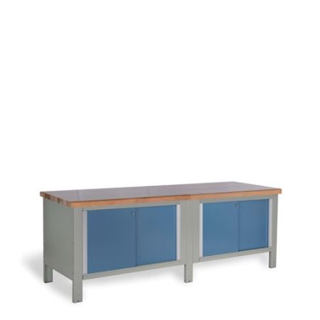 WSA2971 - Rousseau Double Workbench with Laminated Wood Top